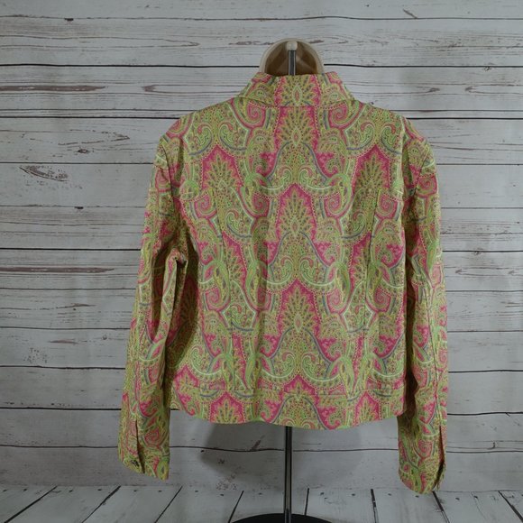 Classiques Entier Paisley Denim Jean Jacket - Picture 5 of 11